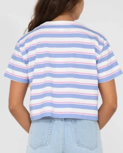 Flash Sale Camila Stripe Relaxed Crop Tee Womens Tees & Tanks