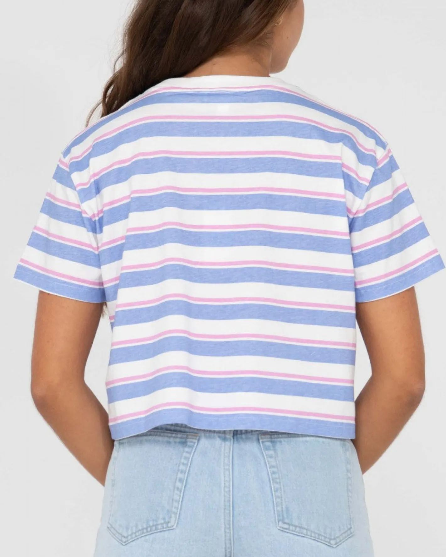 Flash Sale Camila Stripe Relaxed Crop Tee Womens Tees & Tanks