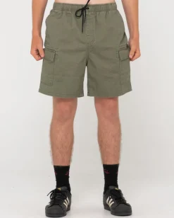 Cheap Camper Cargo Elastic Short Mens Shorts