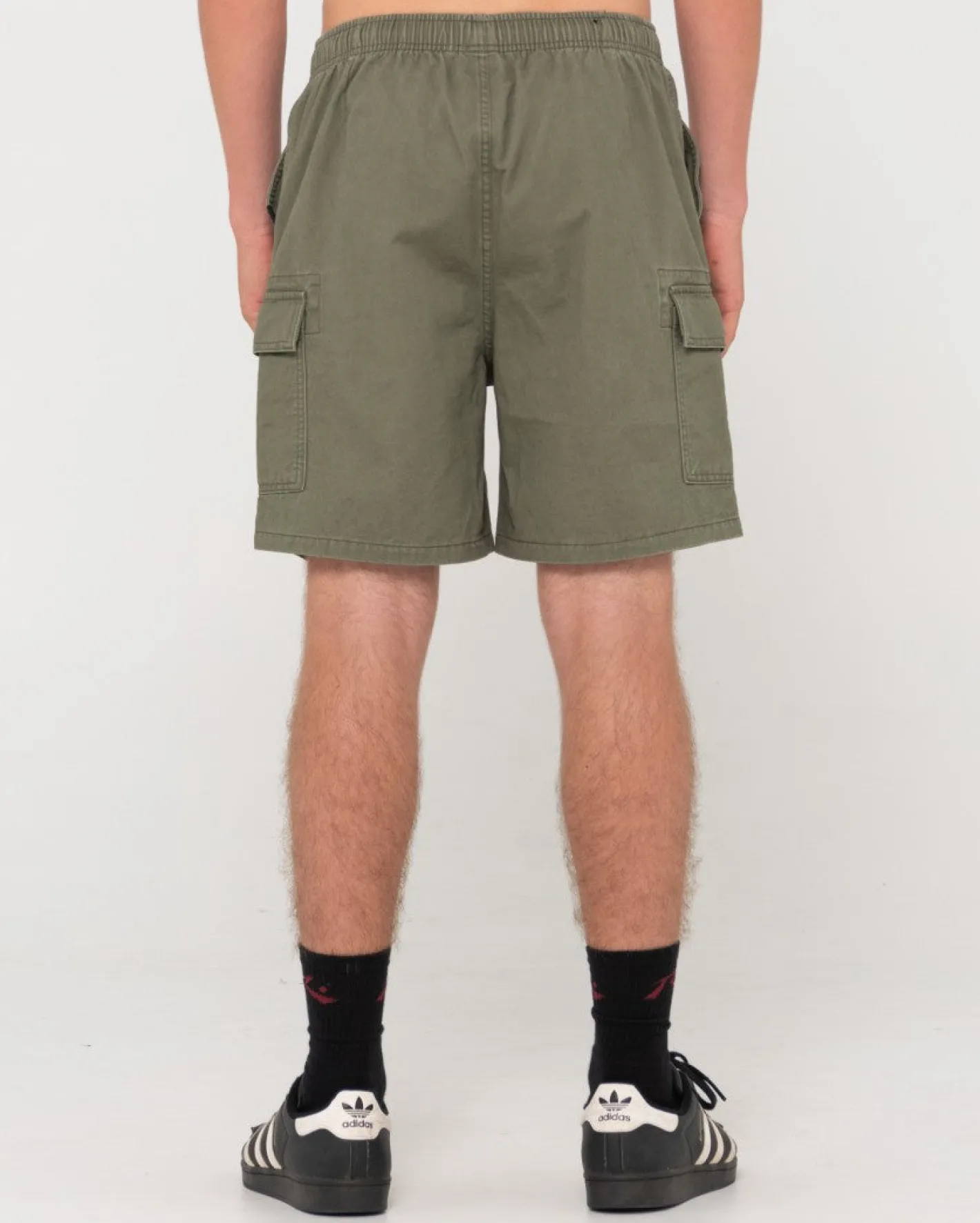 Cheap Camper Cargo Elastic Short Mens Shorts