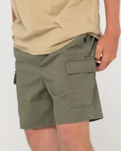 Cheap Camper Cargo Elastic Short Mens Shorts