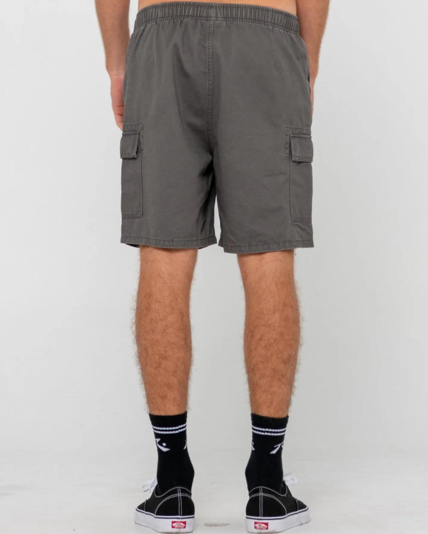 Store Camper Vintage Wash Cargo Elastic Short Mens Shorts