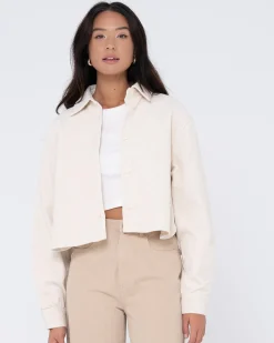 Best Sale Carmen Cord Overshirt Jacket Womens Shirts