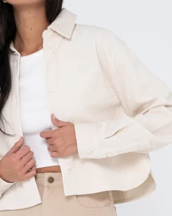 Best Sale Carmen Cord Overshirt Jacket Womens Shirts