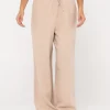 Hot Carolina High Waisted Relaxed Fit Linen Pant Womens Pants