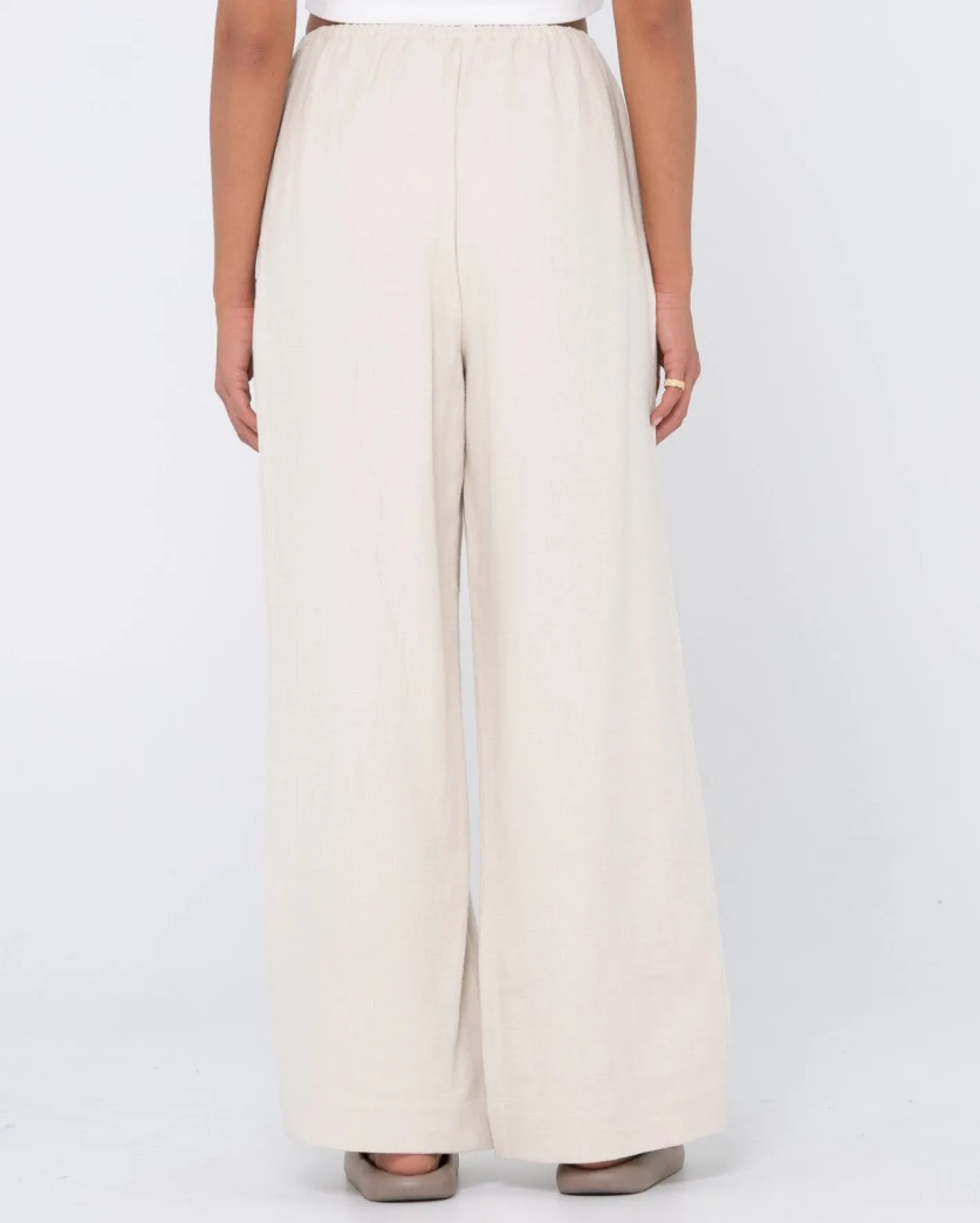 Shop Carolina High Waisted Relaxed Fit Linen Pant Womens Pants