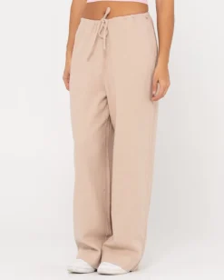 Hot Carolina High Waisted Relaxed Fit Linen Pant Womens Pants