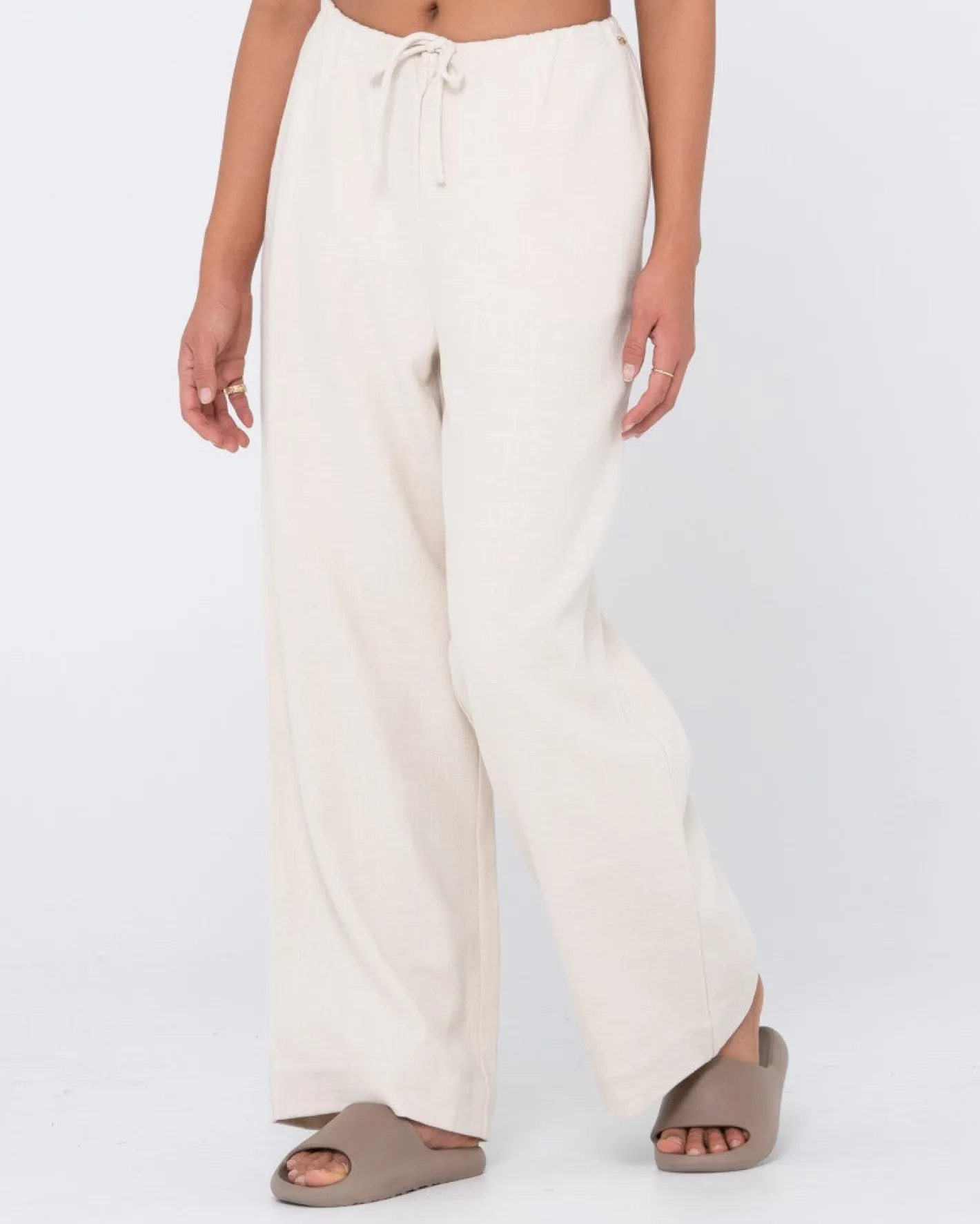 Shop Carolina High Waisted Relaxed Fit Linen Pant Womens Pants