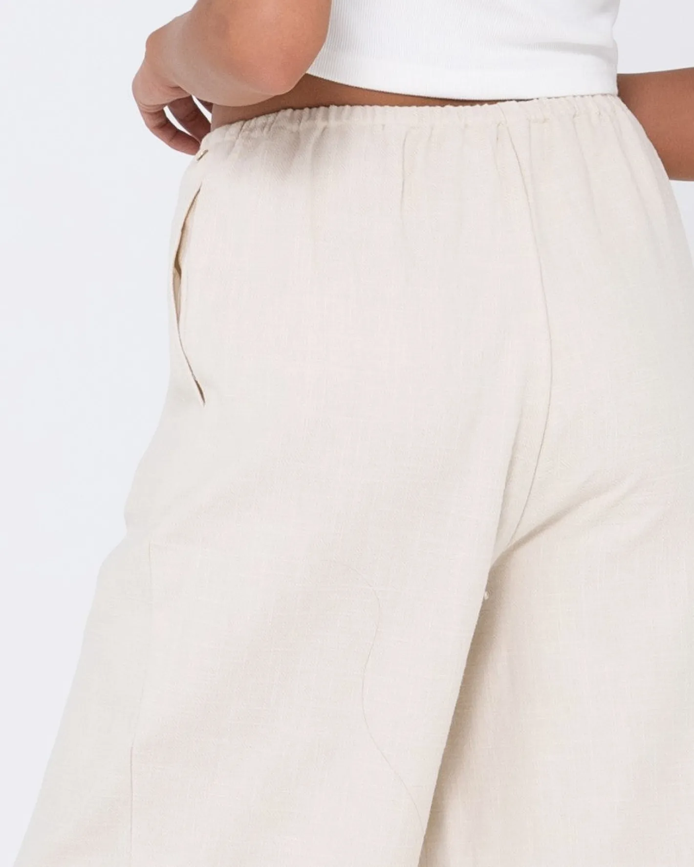 Shop Carolina High Waisted Relaxed Fit Linen Pant Womens Pants