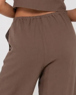 Best Carolina High Waisted Relaxed Fit Linen Pant Womens Pants