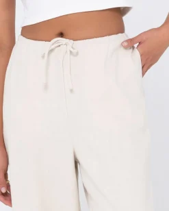 Shop Carolina High Waisted Relaxed Fit Linen Pant Womens Pants