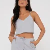 New Carolina V Neck Linen Slip Top Womens Fashion Tops