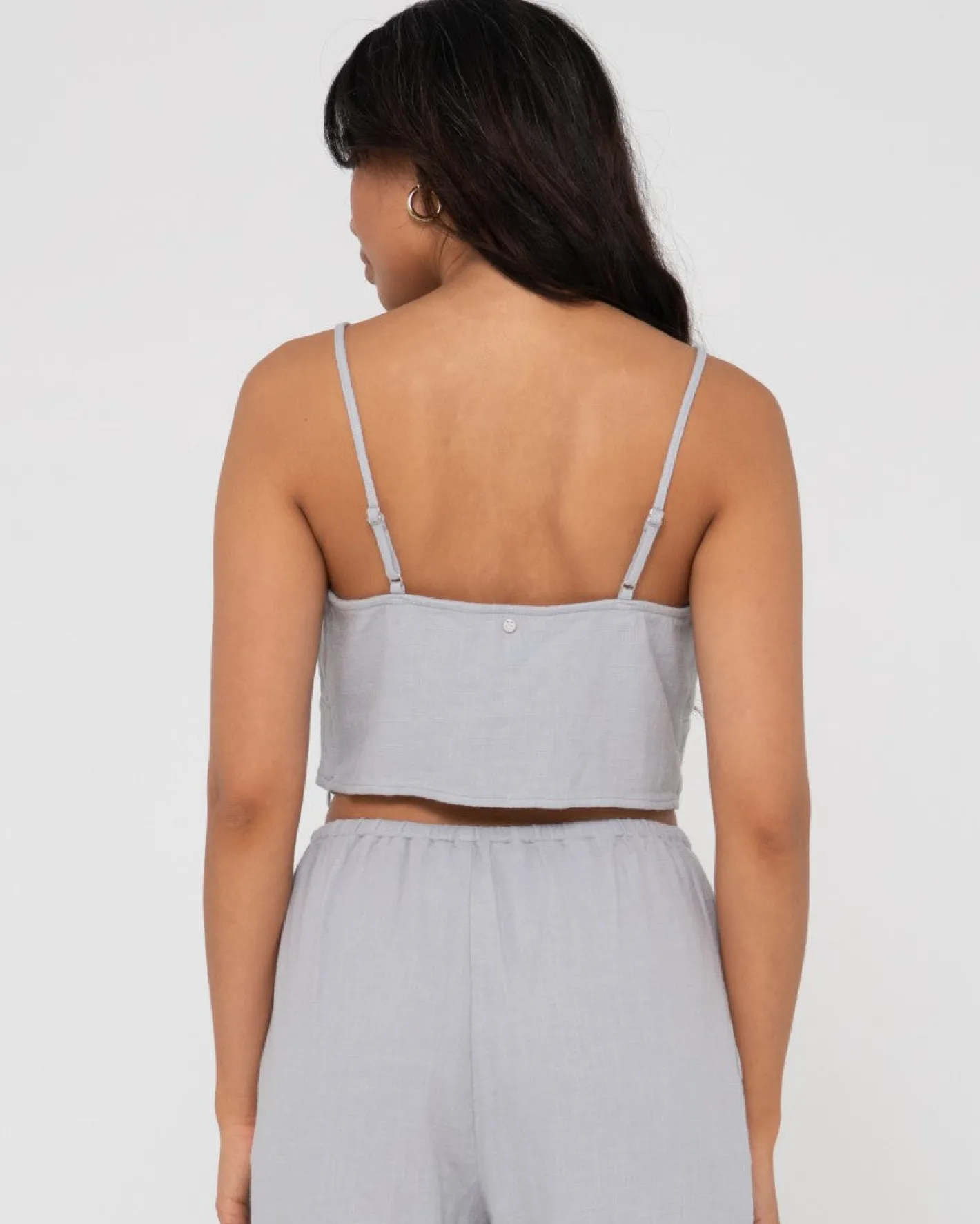 New Carolina V Neck Linen Slip Top Womens Fashion Tops