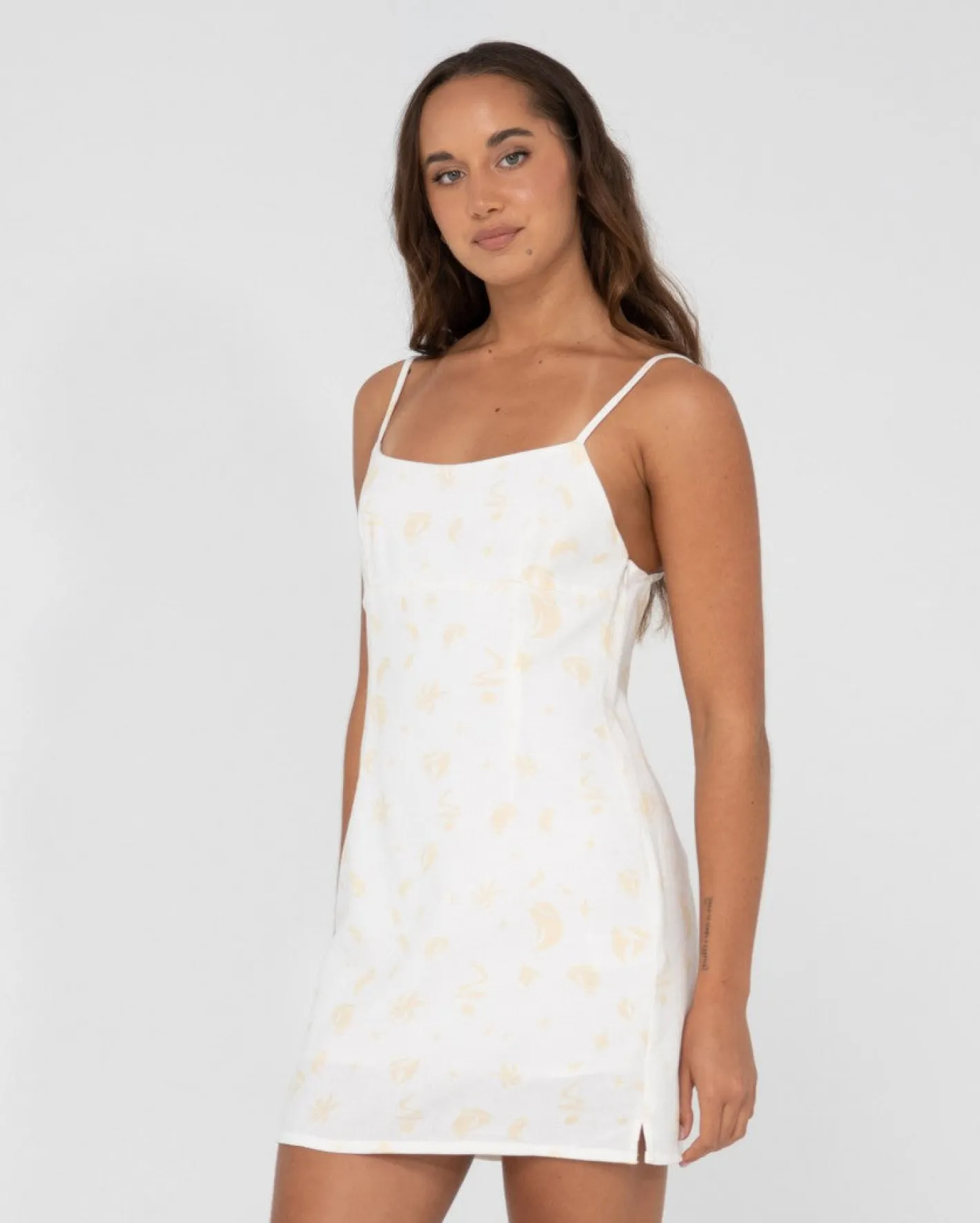Best Sale Cassidy Printed Open Back Mini Dress Womens Mini Dresses