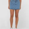 Cheap Celeste Low Rise Denim Mini Skirt Womens Skirts