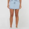 Discount Celeste Low Rise Denim Mini Skirt Womens Skirts