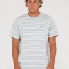 Clearance Changing Lanes Short Sleeve Stripe Tee Mens Tees