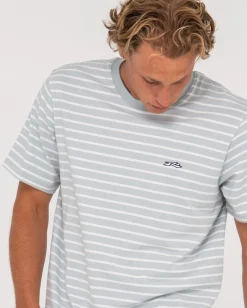 Clearance Changing Lanes Short Sleeve Stripe Tee Mens Tees