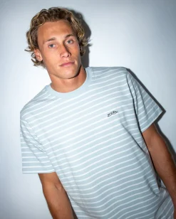 Clearance Changing Lanes Short Sleeve Stripe Tee Mens Tees