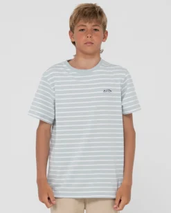 Hot Changing Lanes Striped Tee Boys Kids Tops