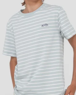 Hot Changing Lanes Striped Tee Boys Kids Tops