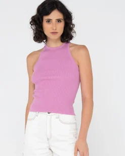 Clearance Charis Rib Knit Tank Womens Tees & Tanks