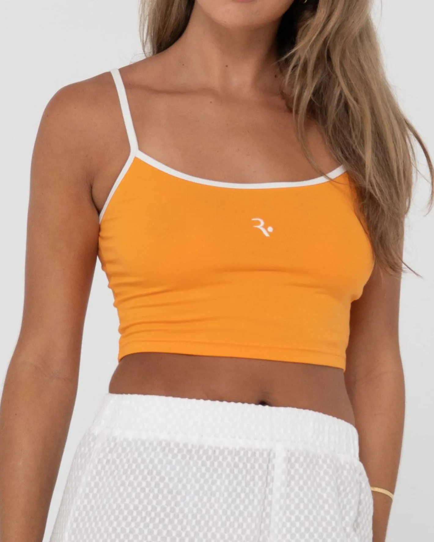 Hot Charlie Retro Contrast Cropped Tank Top Womens Tees & Tanks