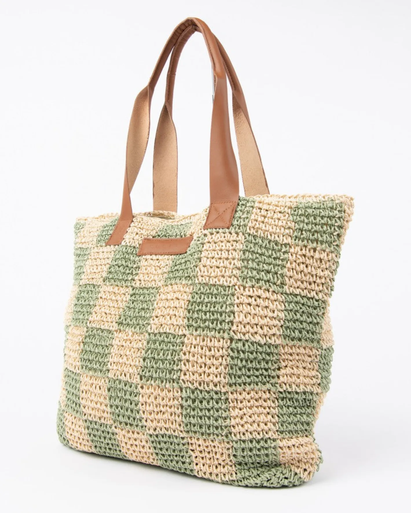 Fashion Checkmate Straw Beach Bag Womens Bags & Handbags
