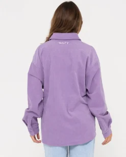 Cheap Chelsea Oversized Cord Shirt Womens Shirts