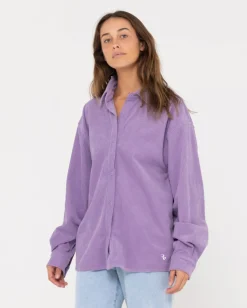 Store Chelsea Oversized Cord Shirt Womens Jackets