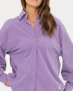 Cheap Chelsea Oversized Cord Shirt Womens Shirts