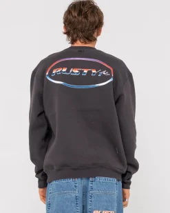 Outlet Chromatose Relaxed Super Fleece Crew Mens Hoodies & Fleece