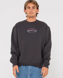 Outlet Chromatose Relaxed Super Fleece Crew Mens Hoodies & Fleece
