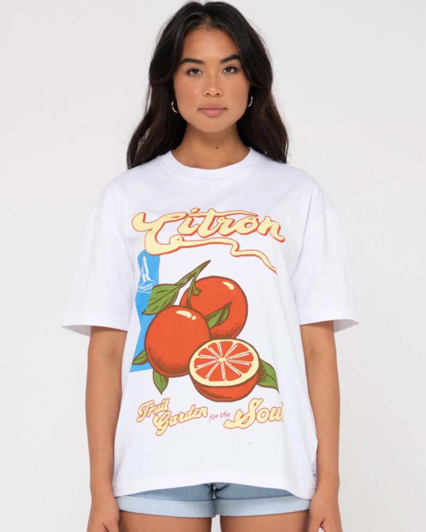 Flash Sale Citron Oversize Graphic Tee Womens Tees & Tanks