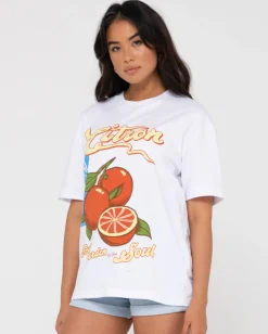 Flash Sale Citron Oversize Graphic Tee Womens Tees & Tanks