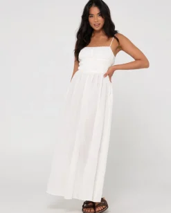 Store Coco Shirred Maxi Dress Womens Maxi Dresses