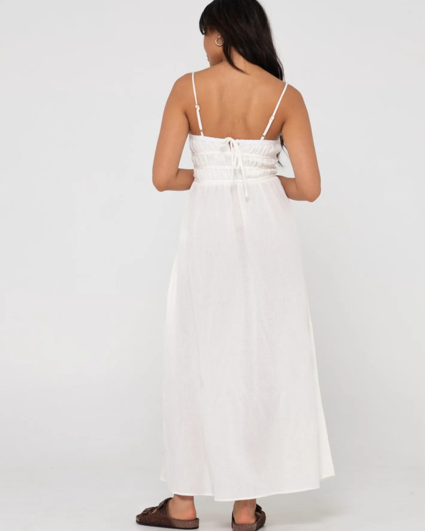 New Coco Shirred Maxi Dress Womens Overswim