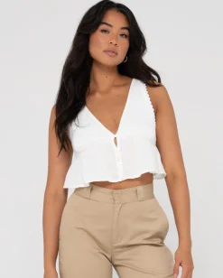 Sale Coco V Neck Crop Top Womens Overswim