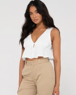 Sale Coco V Neck Crop Top Womens Overswim