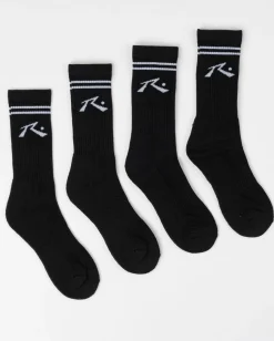 Best Sale Comp Mid Calf 4-Sock Pack Mens Socks