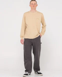Hot Comp Wash Long Sleeve Tee Mens Tees