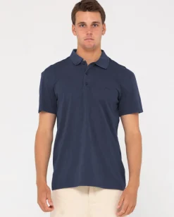 Discount Comp Wash Short Sleeve Polo Mens Tees