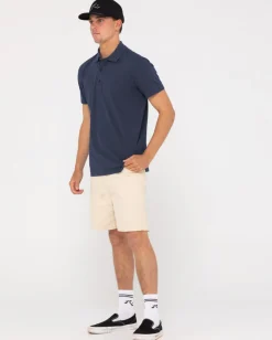 Discount Comp Wash Short Sleeve Polo Mens Tees