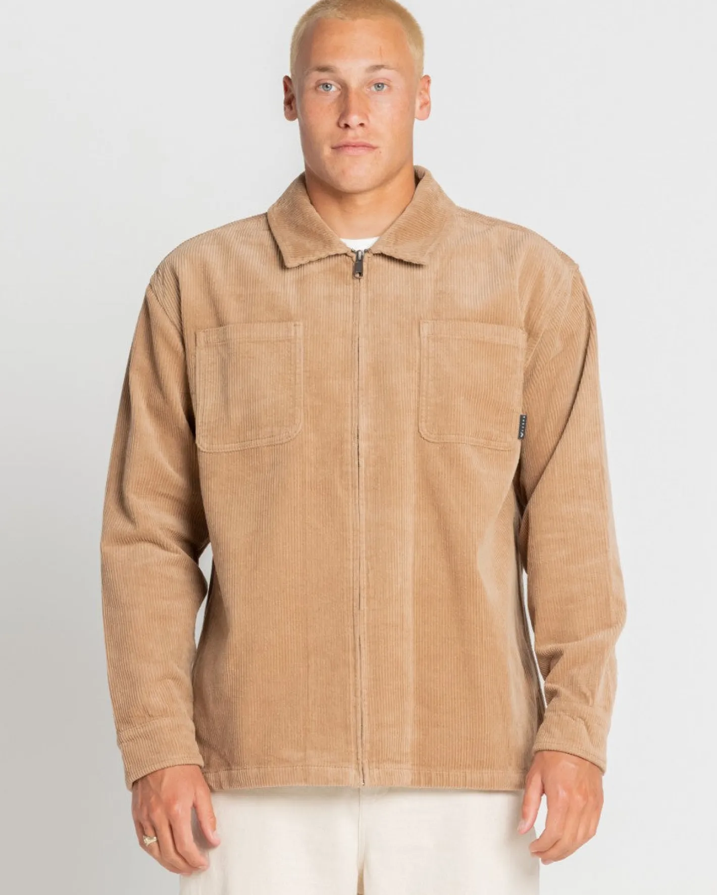 Best Coup Cord Long Sleeve Overshirt Mens Shirts