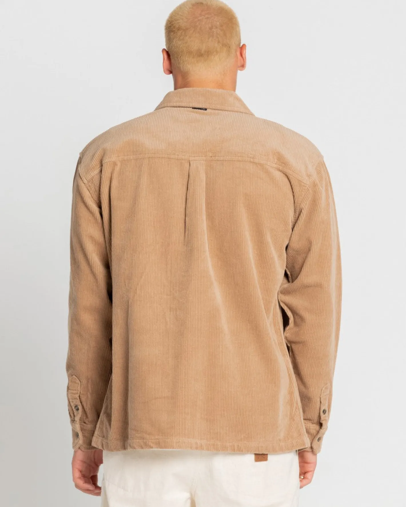 Best Coup Cord Long Sleeve Overshirt Mens Shirts