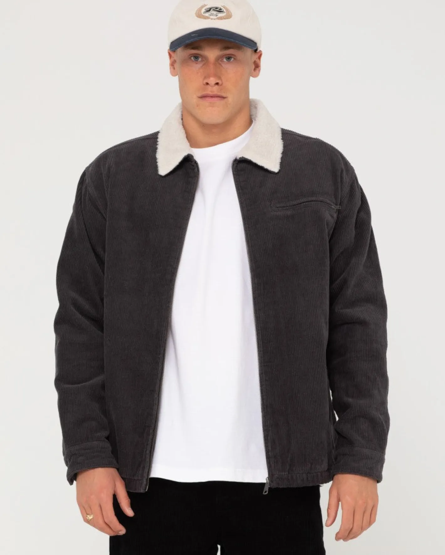 Best Sale Coup Cord Zip Up Jacket Mens Jackets