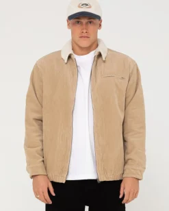 Shop Coup Cord Zip Up Jacket Mens Jackets