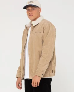 Shop Coup Cord Zip Up Jacket Mens Jackets