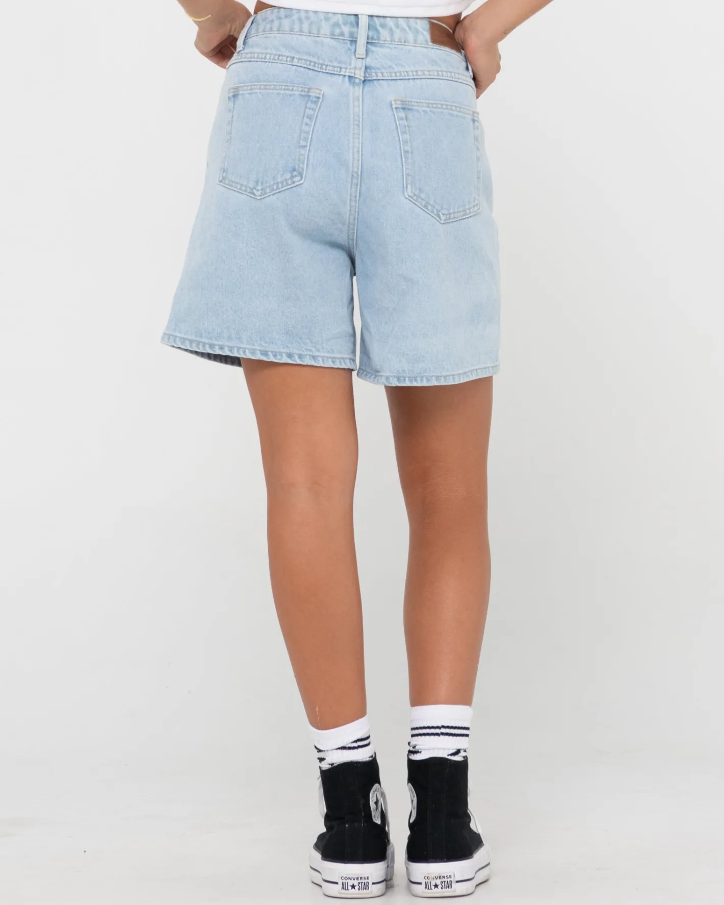Outlet Cyprus High Waisted Denim Short Womens Shorts