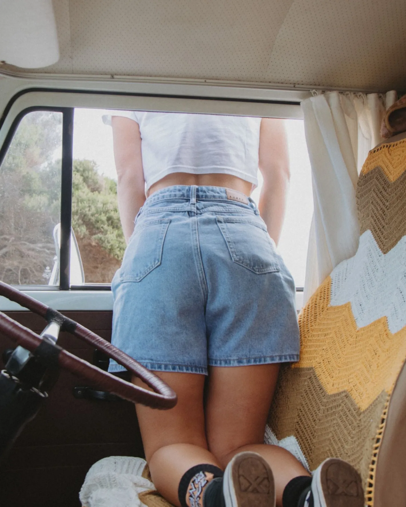 New Cyprus High Waisted Denim Short Womens Denim